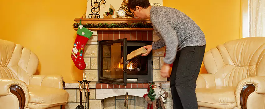 Rusted Metal Fireplace Restoration in Jefferson City, Missouri